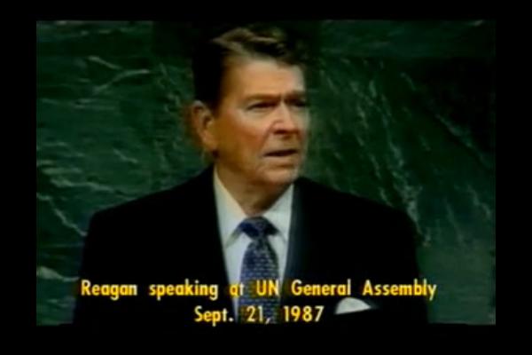 Reagan at the 1987 UN General Assembly