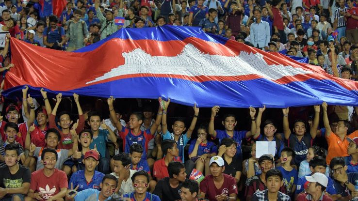 Cambodia soccer fans