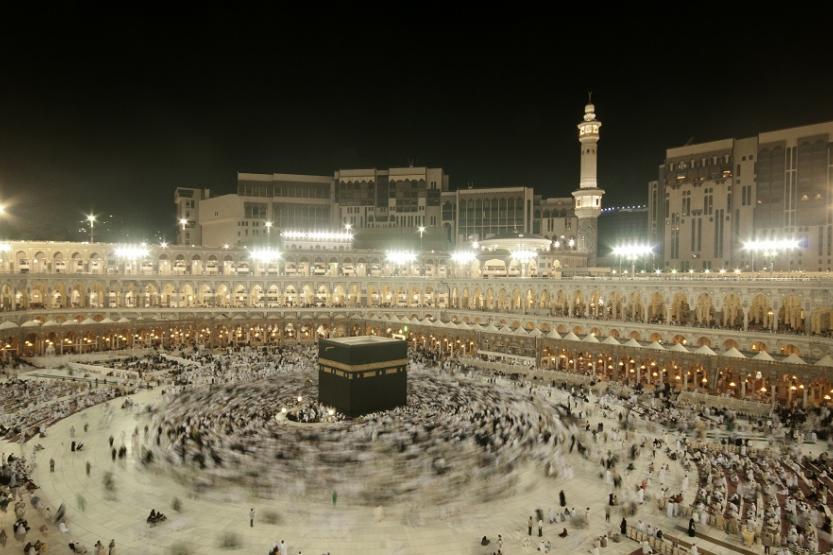 The annual hajj at Mecca, Saudi Arabia.