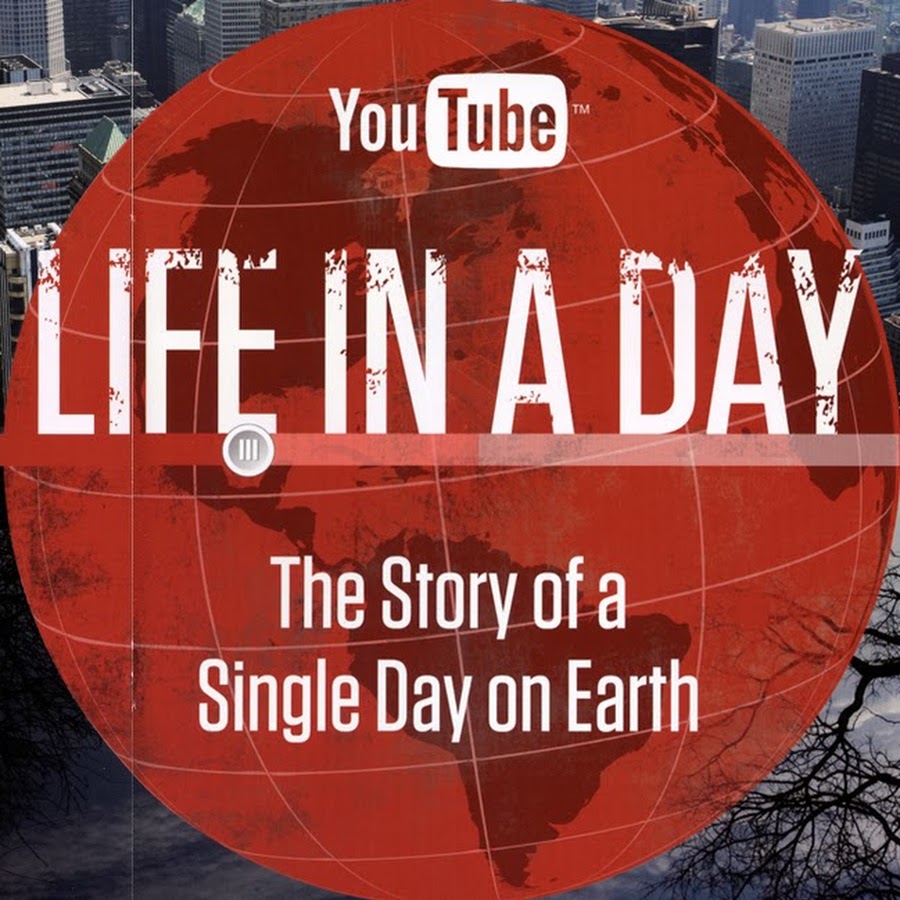 Life in a Day Text on Top of a Red Globe