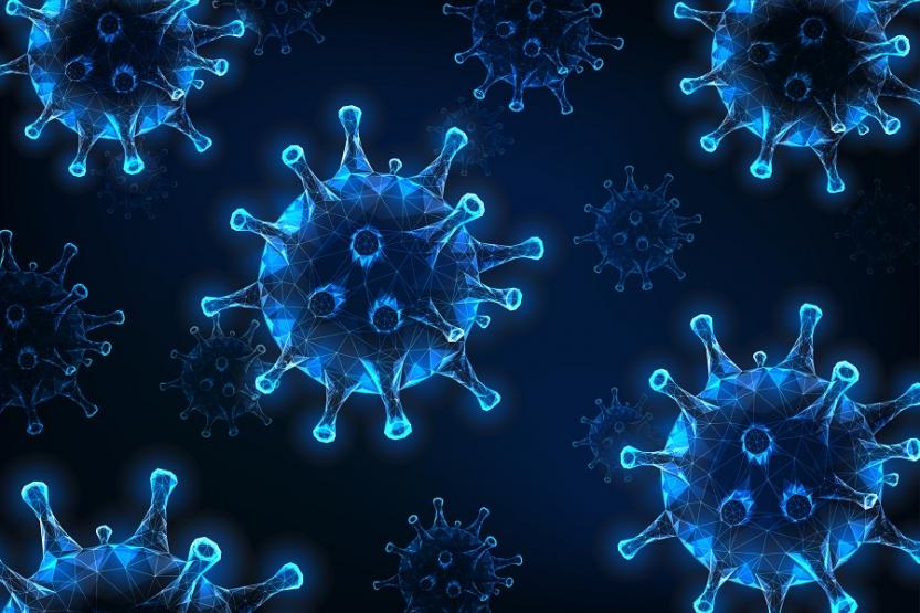 Vector image of virus cells